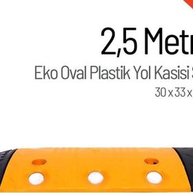 Starçelik 2,5 Metre Eko Oval Plastik Hız Kesici Set Yol Kasisi
