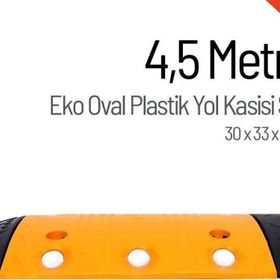 Starçelik 4,5 Metre Eko Oval Plastik Hız Kesici Set Yol Kasisi