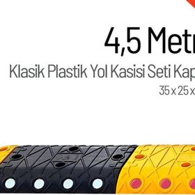 Starçelik 4,5 Metre Klasik Hız Kesici Set Kapaklı Plastik Yol Kasisi