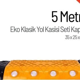 Starçelik 5 Metre Eko Klasik Hız Kesici Set Kapaklı Plastik Yol Kasisi