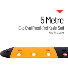Starçelik 5 Metre Eko Oval Plastik Hız Kesici Set Yol Kasisi