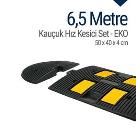 Starçelik 50 x 40 x 4 cm Eko 6,5 Metre Kauçuk Hız Kesici Yol Kasisi