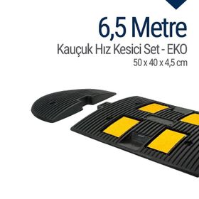 Starçelik 50 x 40 x 4 cm Eko 6,5 Metre Kauçuk Hız Kesici Yol Kasisi