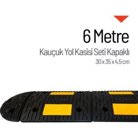 Starçelik 6 Metre Eko Kauçuk Hız Kesici Set Kapaklı Yol Kasisi