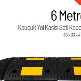 Starçelik 6 Metre Eko Kauçuk Hız Kesici Set Kapaklı Yol Kasisi
