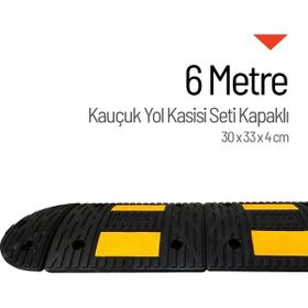 Starçelik 6 Metre Eko Kauçuk Hız Kesici Set Kapaklı Yol Kasisi
