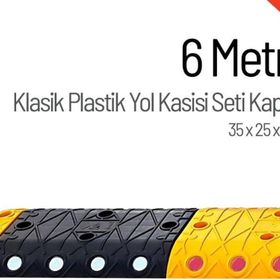 Starçelik 6 Metre Klasik Hız Kesici Set Kapaklı Plastik Yol Kasisi