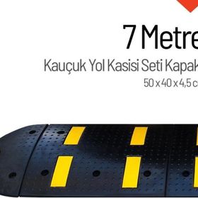 Starçelik 7 Metre Kauçuk Hız Kesici Set Kapaklı Yol Kasisi