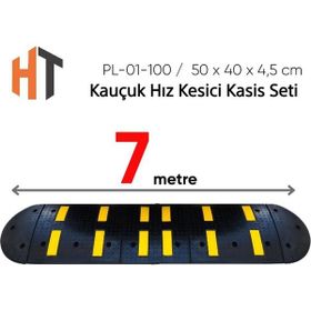 Starçelik 7 Metre Kauçuk Hız Kesici Set Kapaklı Yol Kasisi