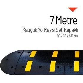 Starçelik 7 Metre Kauçuk Hız Kesici Set Kapaklı Yol Kasisi