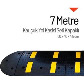 Starçelik 7 Metre Kauçuk Hız Kesici Set Kapaklı Yol Kasisi