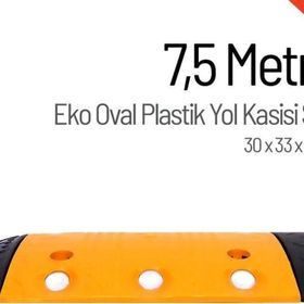 Starçelik 7,5 Metre Eko Oval Plastik Hız Kesici Set Yol Kasisi