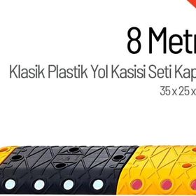 Starçelik 8 Metre Klasik Hız Kesici Set Kapaklı Plastik Yol Kasisi