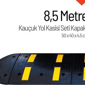 Starçelik 8,5 Metre Kauçuk Hız Kesici Set Kapaklı Yol Kasisi