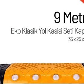 Starçelik 9 Metre Eko Klasik Hız Kesici Set Kapaklı Plastik Yol Kasisi