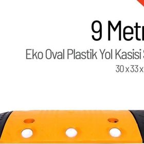 Starçelik 9 Metre Eko Oval Plastik Hız Kesici Set Yol Kasisi