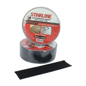 Starline 25 mm 15 m Siyah Kaydırmaz Bant