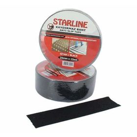 Starline 25 mm 15 m Siyah Kaydırmaz Bant