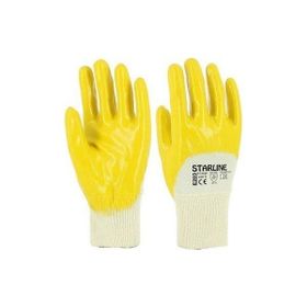 Starline E-203 Sarı NO:10 Yarım Kaplı Nitril Eldiven