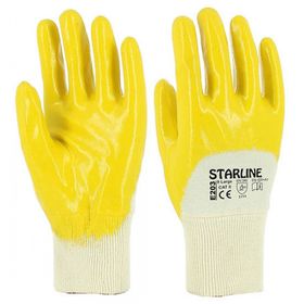 Starline E-203 Sarı NO:10 Yarım Kaplı Nitril Eldiven