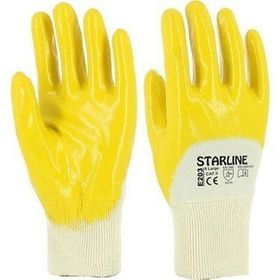 Starline E-203 Sarı NO:10 Yarım Kaplı Nitril Eldiven
