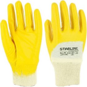 Starline E-203 Sarı NO:10 Yarım Kaplı Nitril Eldiven