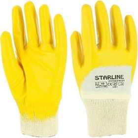 Starline E-203 Sarı NO:10 Yarım Kaplı Nitril Eldiven
