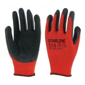 Starline E-45 No:9 Kırmızı-Siyah Lateks İş Eldiveni
