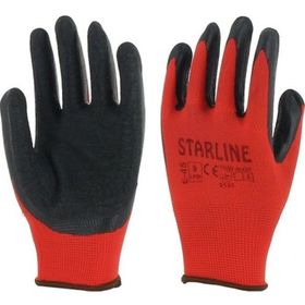 Starline E-45 No:9 Kırmızı-Siyah Lateks İş Eldiveni