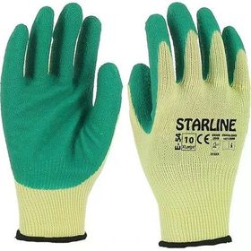 Starline E-54 No:10 Yeşil Lateks Camcı Eldiveni