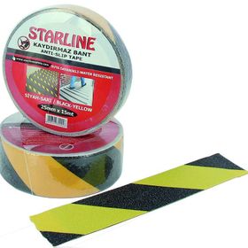 Starline Sarı Siyah 50 mm 15 m Kaydırmaz Bant