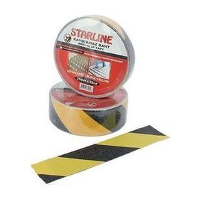 Starline Sarı Siyah 50 mm 15 m Kaydırmaz Bant