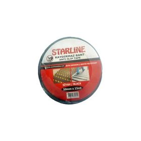 Starline Siyah 50 mmx15 m İş Güvenliği Malzemeleri Kaydırmaz Bant