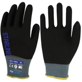 Starline STL-1003 Gri-Siyah Köpük Nitril İş Eldiveni
