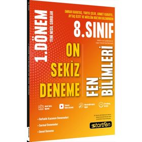 Startfen Yayınları - 1. Dönem 18'li Fen Bilimleri Deneme