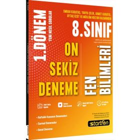 Startfen Yayınları - 1. Dönem 18'li Fen Bilimleri Deneme