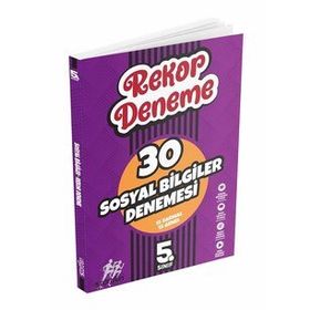 Startfen Yayınları 5. Sınıf Sosyal Bilgiler Rekor Deneme