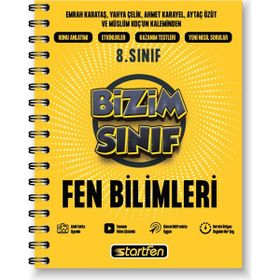 Startfen Yayınları 8. Sınıf Fen Bilimleri Bizim Sınıf Defter