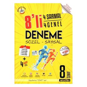 Startfen Yayınları - 8. Sınıf LGS 8 Deneme 4 Sarmal+4 Genel