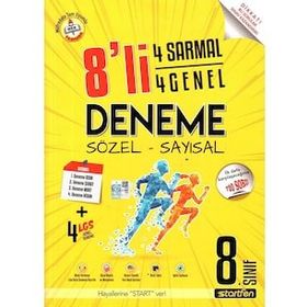 Startfen Yayınları - 8. Sınıf LGS 8 Deneme 4 Sarmal+4 Genel