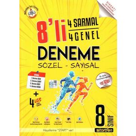 Startfen Yayınları - 8. Sınıf LGS 8 Deneme 4 Sarmal+4 Genel