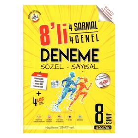 Startfen Yayınları - 8. Sınıf LGS 8 Deneme 4 Sarmal+4 Genel