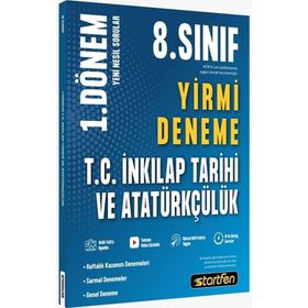 Startfen Yayınları - 8. Sınıf T.C İnkılap 20'li 1. Dönem Denemesi