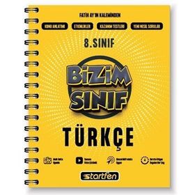 Startfen Yayınları 8. Sınıf Türkçe Bizim Sınıf Defter
