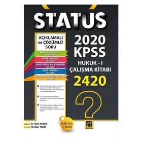 Status 2020 KPSS Hukuk - 1 Çalışma Kitabı