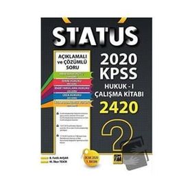 Status 2020 KPSS Hukuk - 1 Çalışma Kitabı