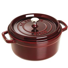 Staub 24 Cm Bordo Yuvarlak Döküm Tencere