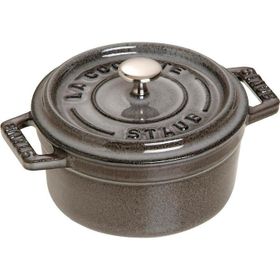 Staub 405001060 10 CM Yuvarlak Gri Mini Döküm Tencere