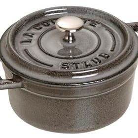 Staub 405001060 10 CM Yuvarlak Gri Mini Döküm Tencere