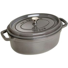 Staub 405093200 Oval 31 cm Gri Döküm Tencere